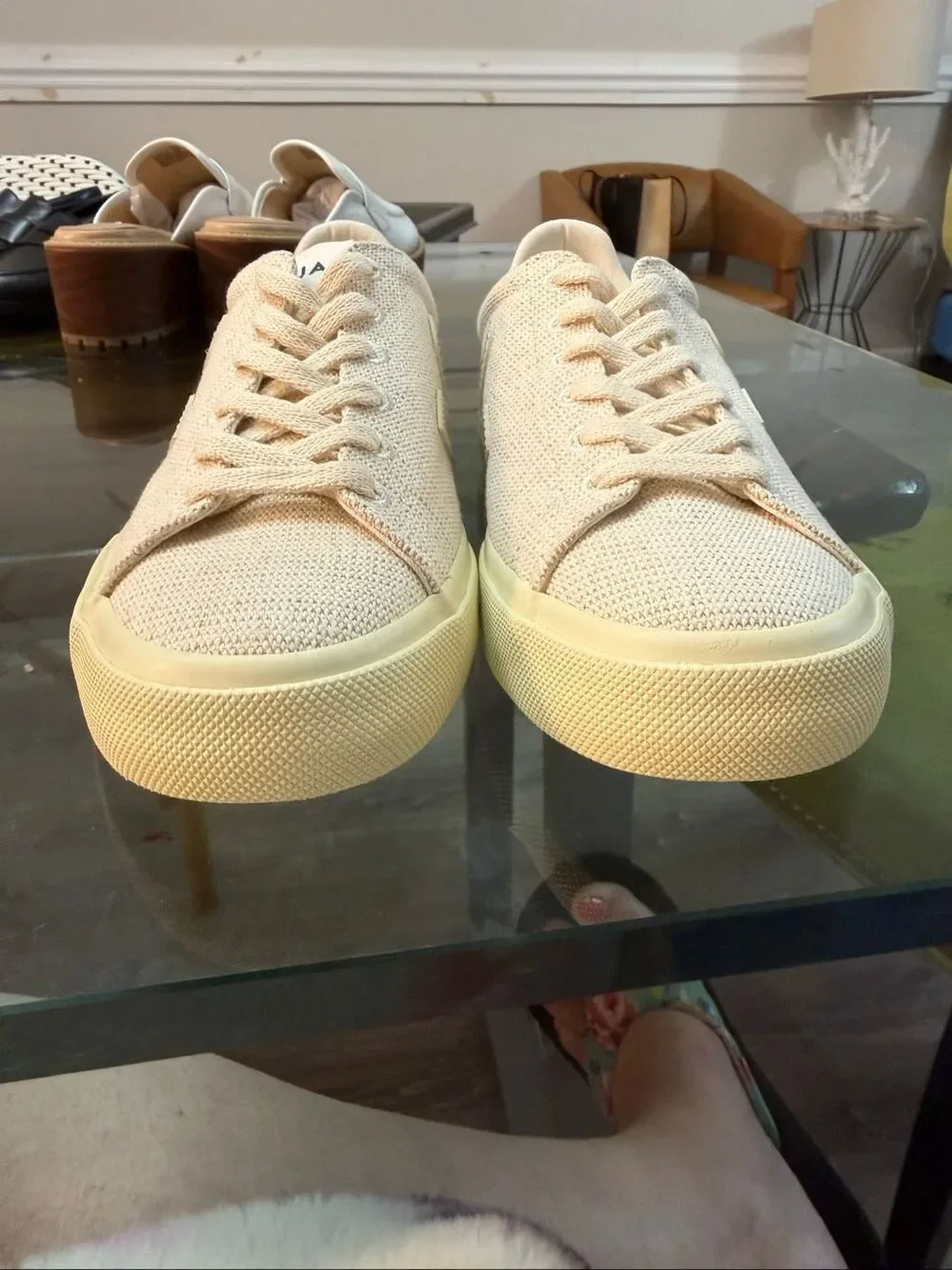Veja Wata Natural Canvas Low Top Sneaker sz 9 Mens 7 NWOT